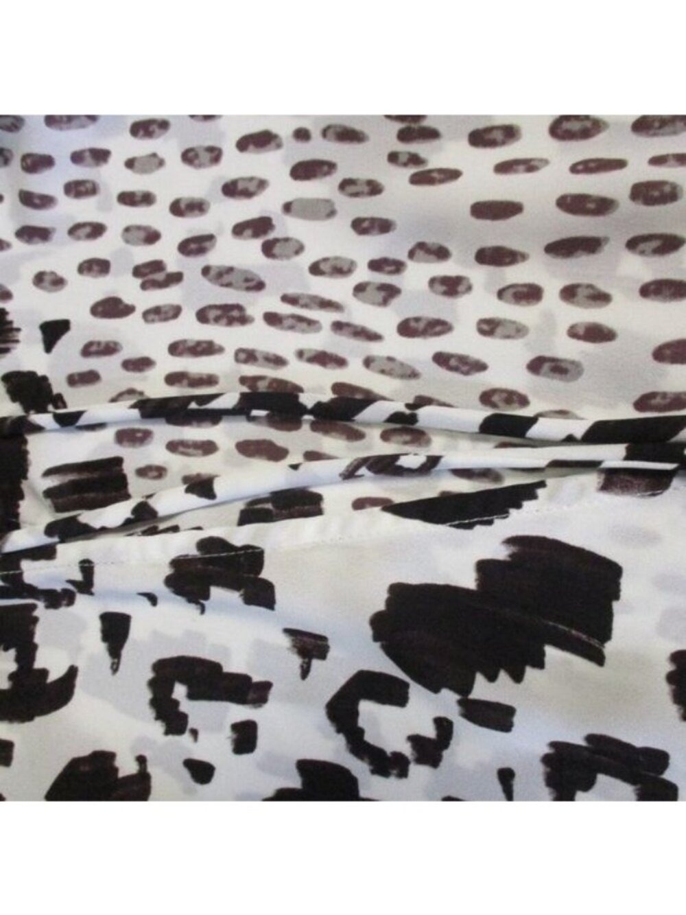 Cabi Animal Print Faux Wrap Top #590 Womens XS - Picture 3 of 4